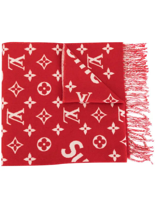 supreme x louis vuitton scarf