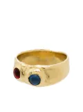 Mondo Mondo Felt stone-embellished ring - Gold