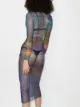 Louisa Ballou High Tide mesh midi dress