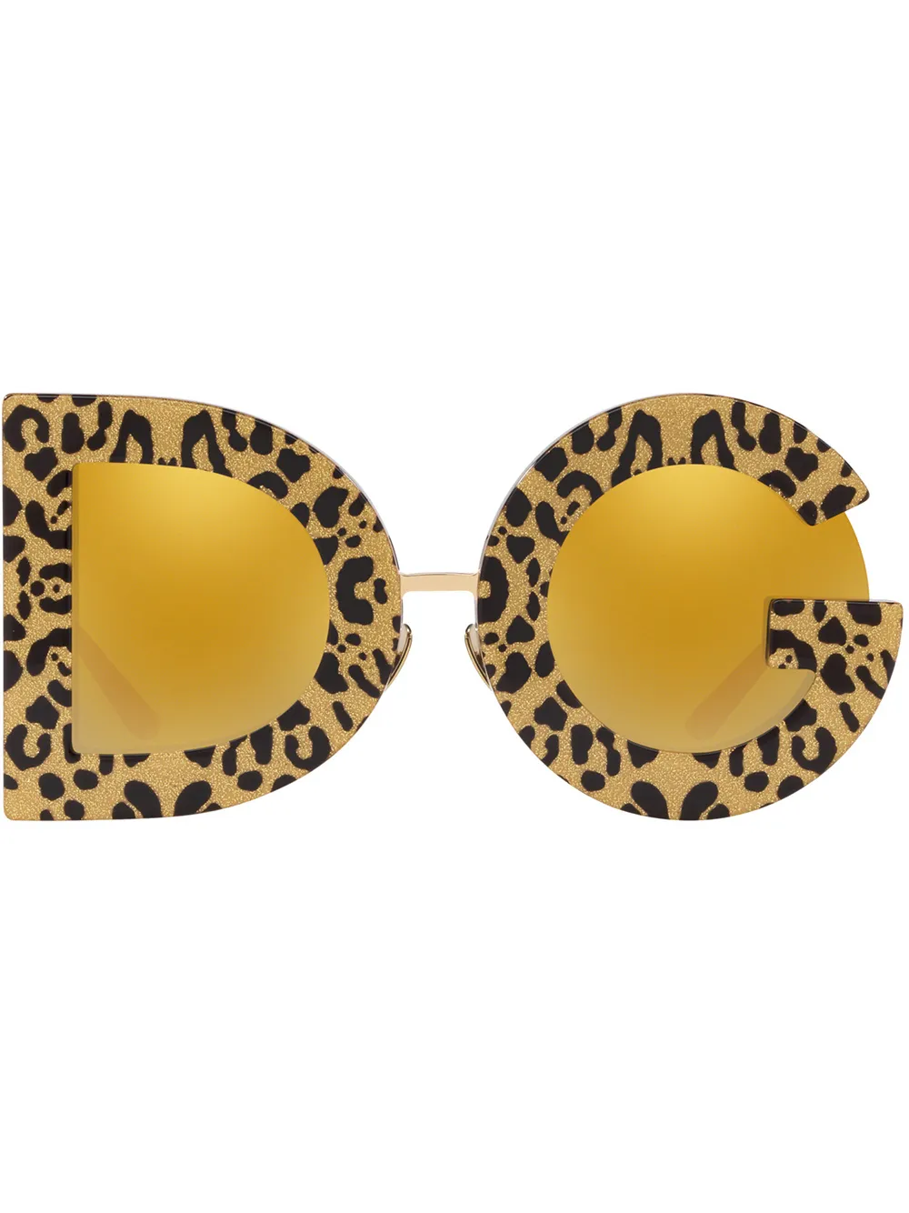 Dolce & Gabbana Eyewear DG Leo サングラス - ゴールドトーン Dolce & Gabbana Eyewear DG Leo サングラス - ゴールドトーン