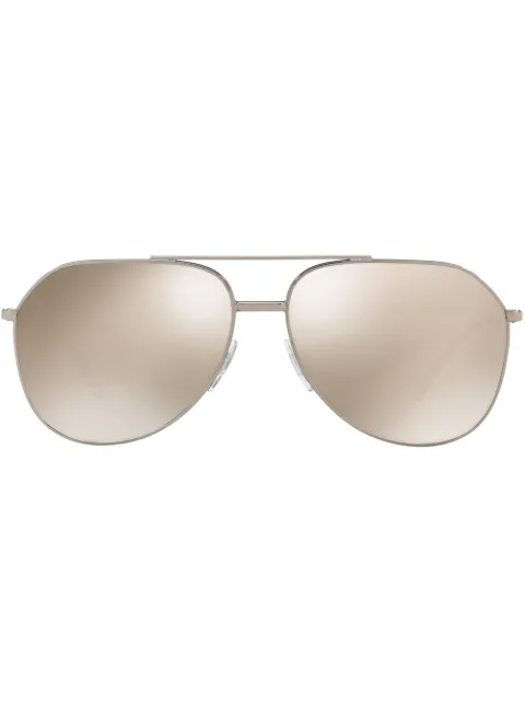 Dolce & Gabbana Eyewear pilot-solbriller med logo