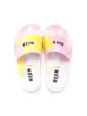 MSGM Kids TEEN tie-dye logo-print sandals