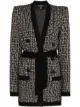 Imagem 1 de Balmain Cardigan com amarração e padronagem monogramada