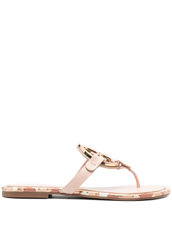 tory burch miller enamel logo flip flop