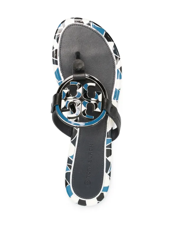 miller enamel logo flip flop
