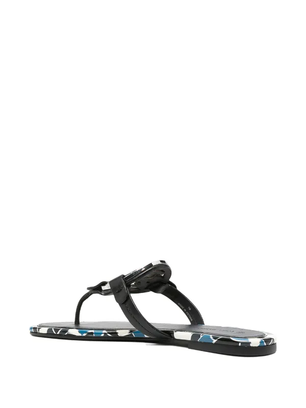 miller enamel logo flip flop