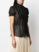 Polo Ralph Lauren transparent ruffled-detail silk blouse