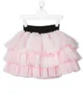 Balmain Kids triple-tiered tutu skirt - Pink