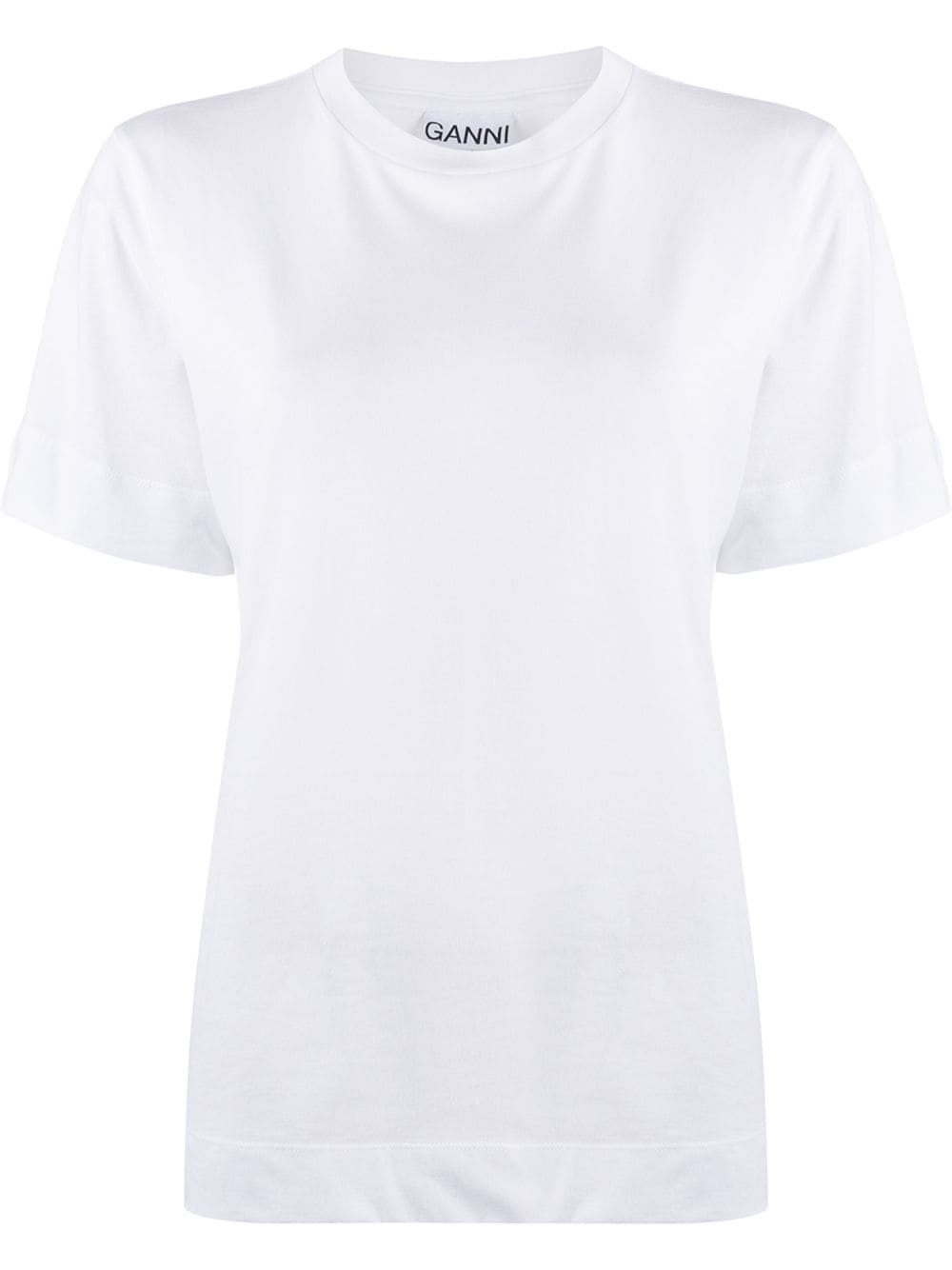 GANNI crew-neck short-sleeve T-shirt - Farfetch