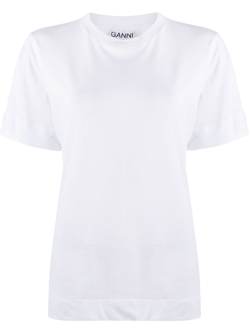 

GANNI crew-neck short-sleeve T-shirt - White