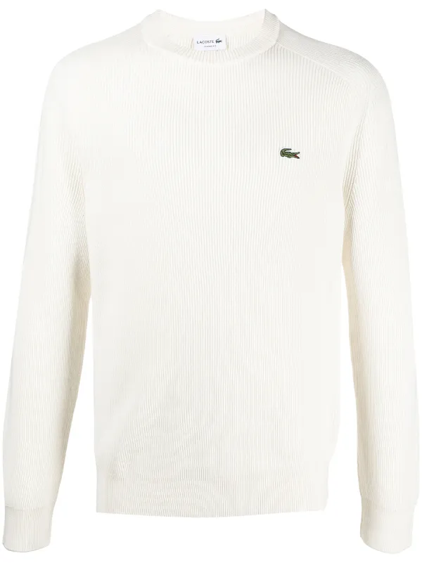 lacoste jumper white