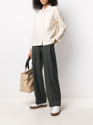 textured long-sleeve shirt展示图