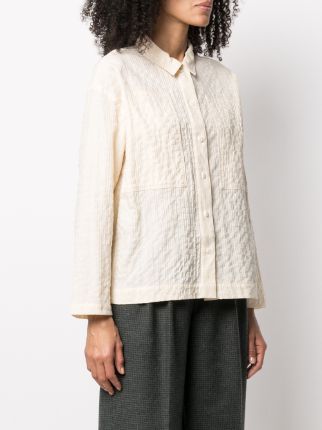 textured long-sleeve shirt展示图