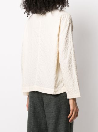 textured long-sleeve shirt展示图