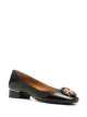 Image 2 of Tory Burch logo-plaque leather ballet shoes