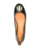 Tory Burch logo-plaque leather ballet shoes