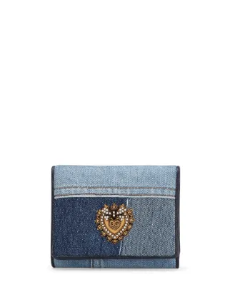 Dolce & Gabbana Devotion Patchwork Denim Wallet - Farfetch