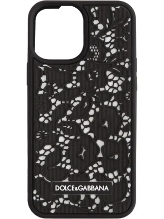 Dolce & Gabbana lace-effect iPhone 12 Pro Max Case - Farfetch