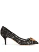 Image 1 of Dolce & Gabbana embellished lace pumps
