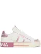 Image 1 of Dolce & Gabbana logo-stripe low-top sneakers
