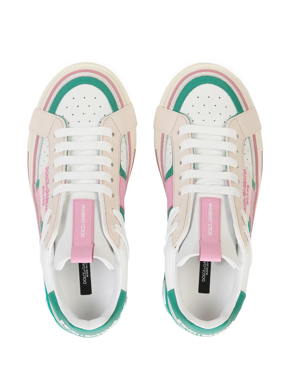 фото Dolce & gabbana кроссовки в стиле колор-блок