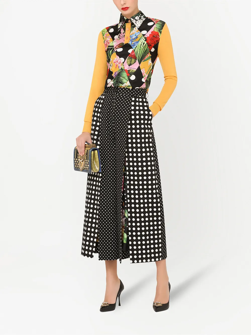 фото Dolce & gabbana трикотажная рубашка поло