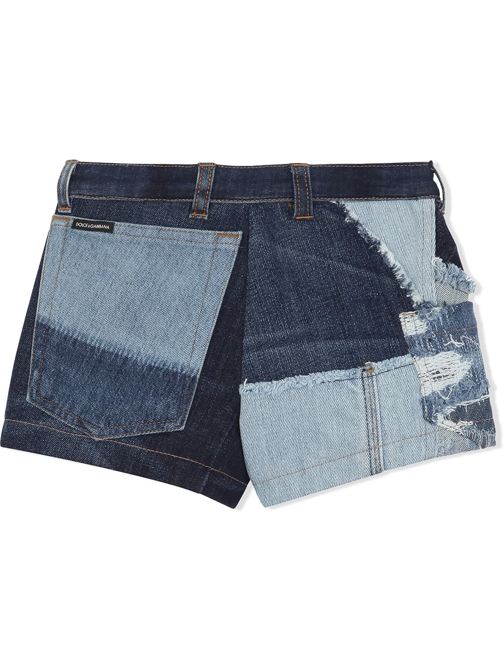 Dolce & Gabbana Kids Spijkershorts - Blauw