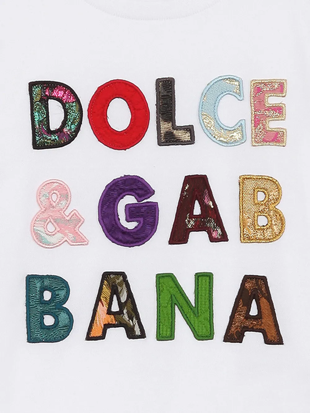 фото Dolce & gabbana kids футболка с нашивкой-логотипом