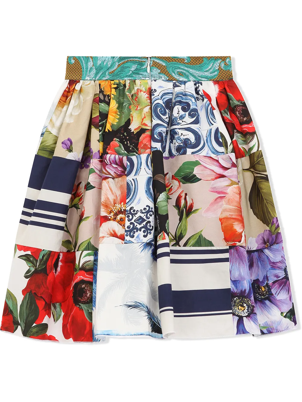 Dolce & Gabbana Kids Rok met multi-print - Wit