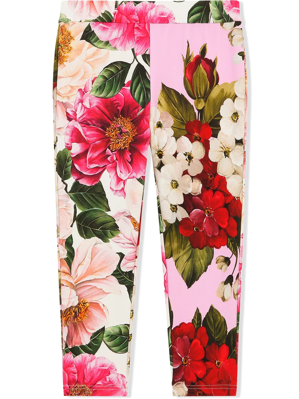 

Dolce & Gabbana Kids pantalones con estampado floral - Rosado