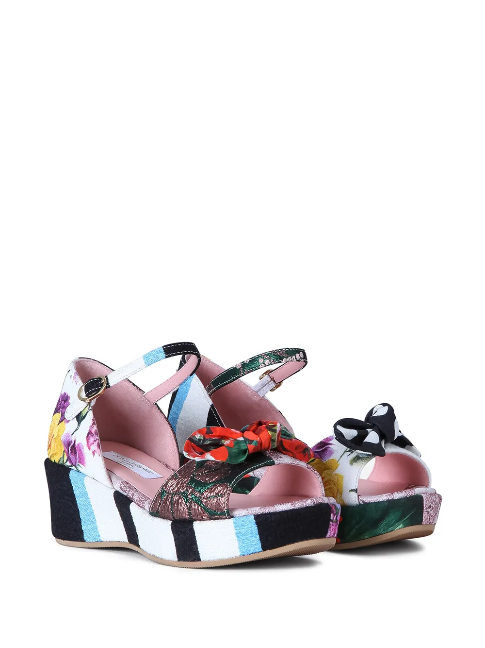 Dolce & Gabbana Kids Sandalen met print - Blauw
