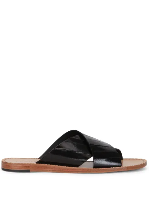 Dolce & Gabbana - slip-on eel skin sandals