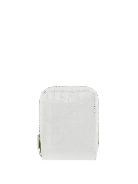 Dolce & Gabbana logo-stamp embossed leather wallet