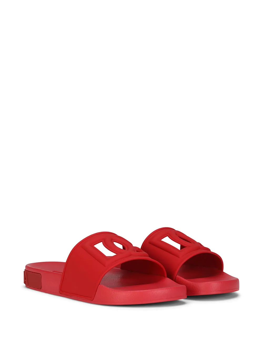 Dolce & Gabbana Uitgesneden slippers - Rood
