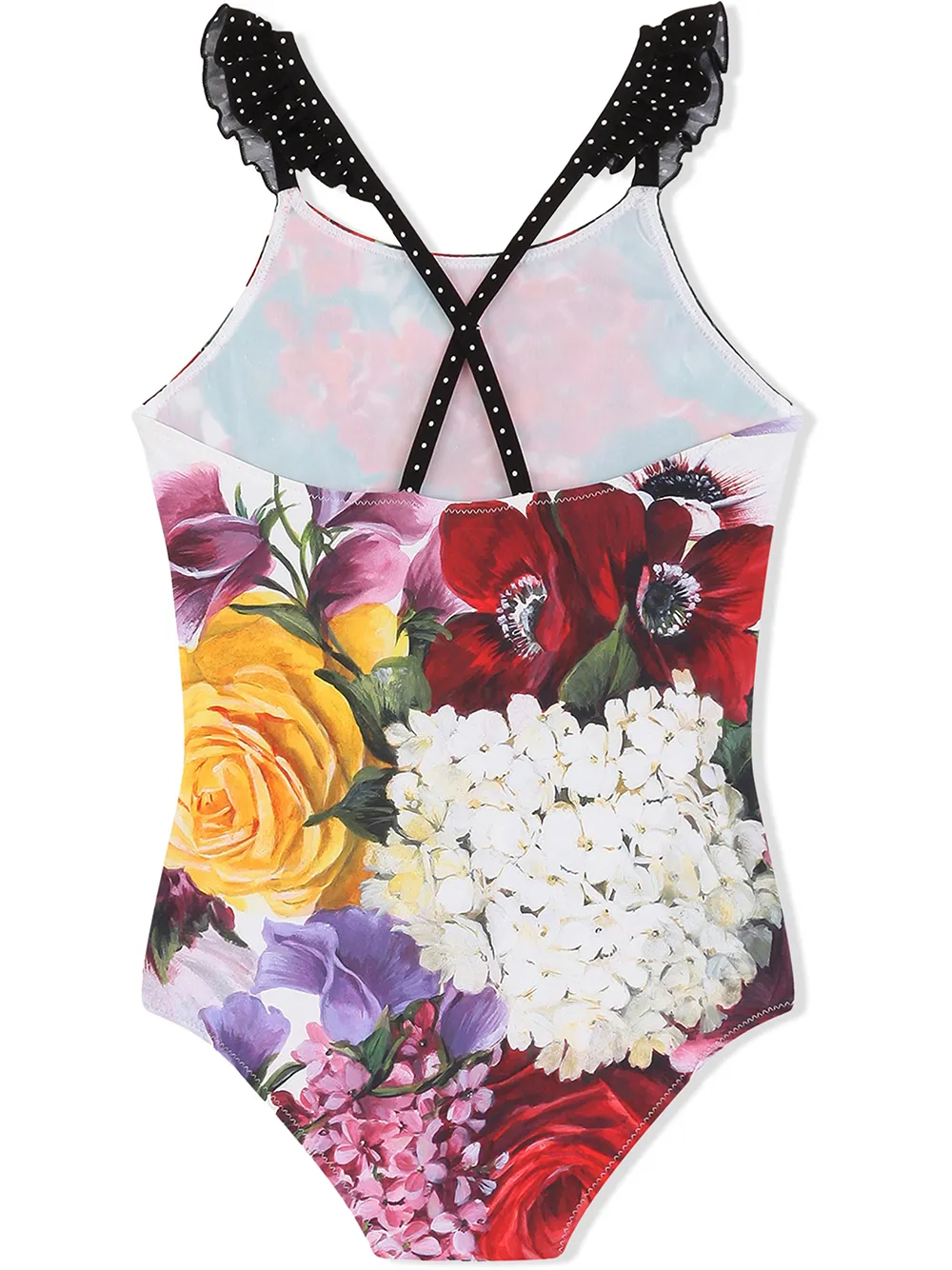 фото Dolce & gabbana kids купальник с цветочным принтом