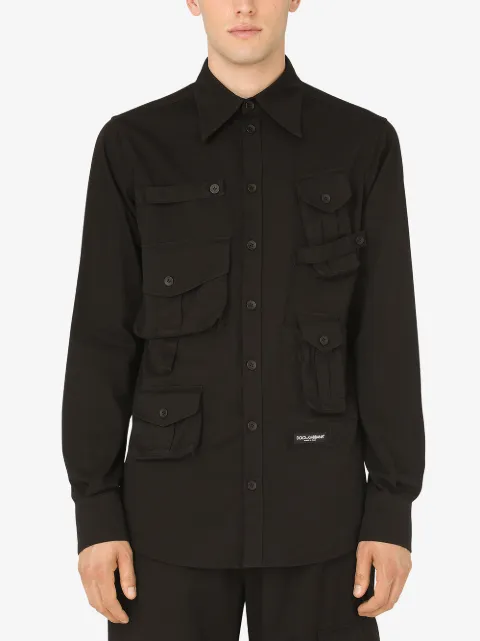Dolce & Gabbana multi-pocket logo shirt - FARFETCH Dolce & Gabbana multi-pocket Logo Shirt - Farfetch