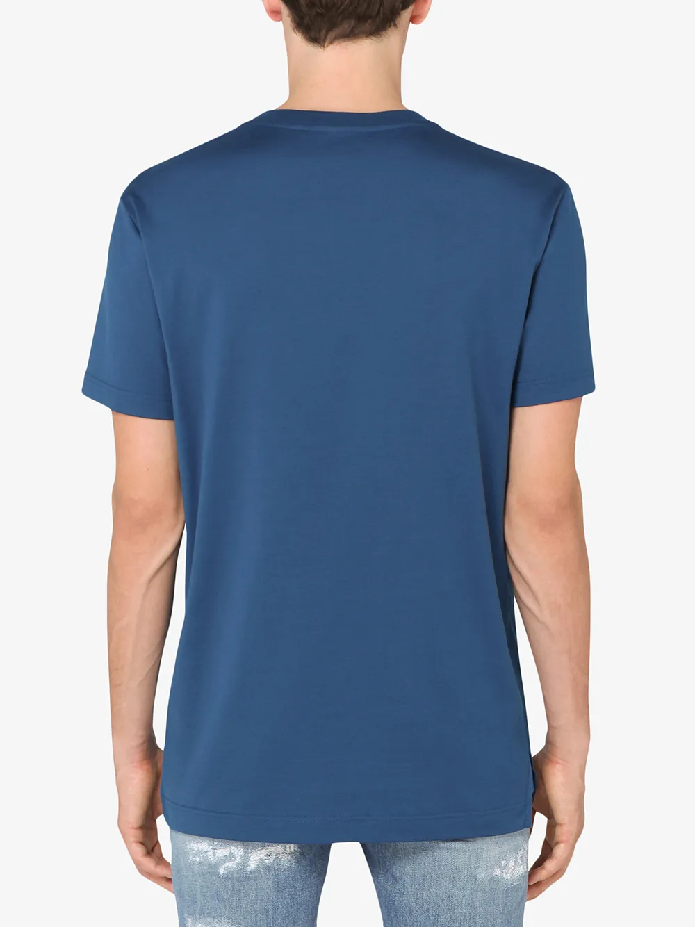 фото Dolce & gabbana футболка с вышитым логотипом