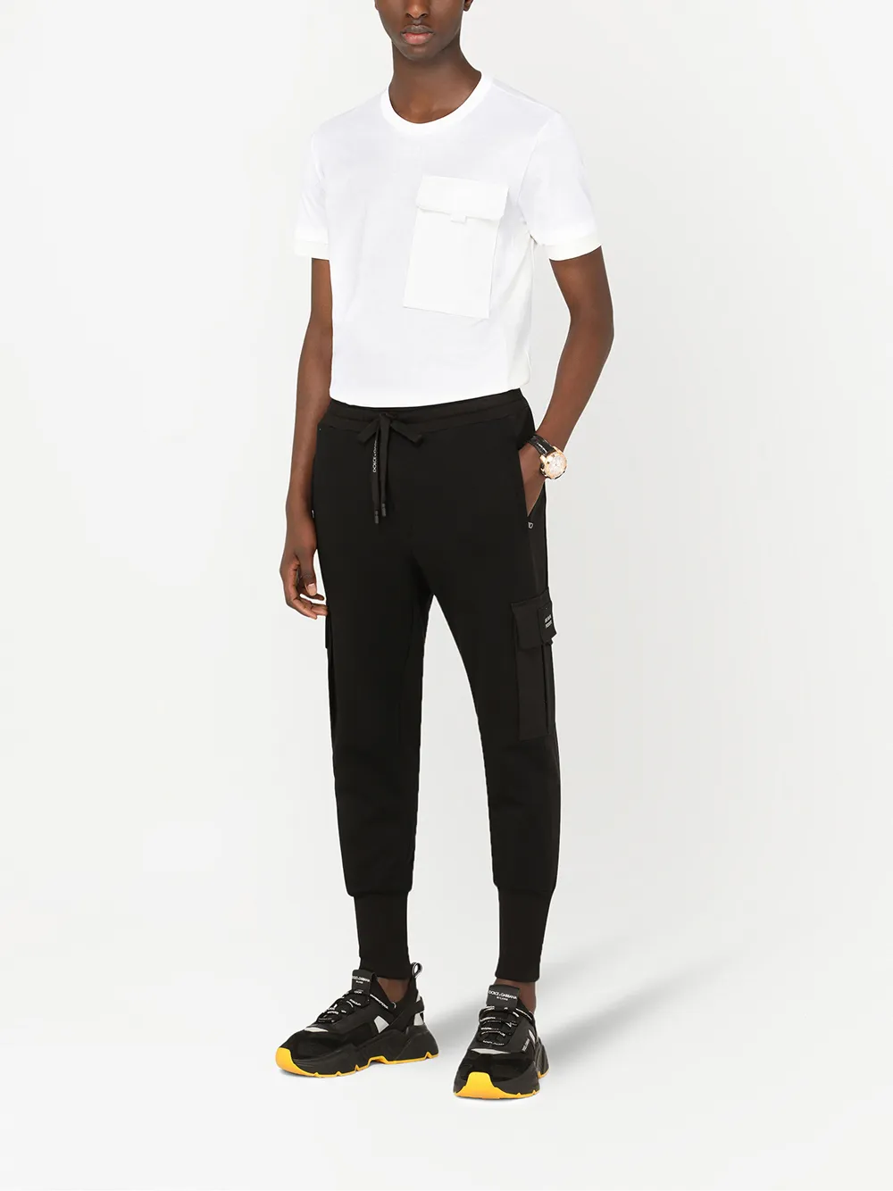 Dolce & Gabbana T-shirt met klepzak - Wit