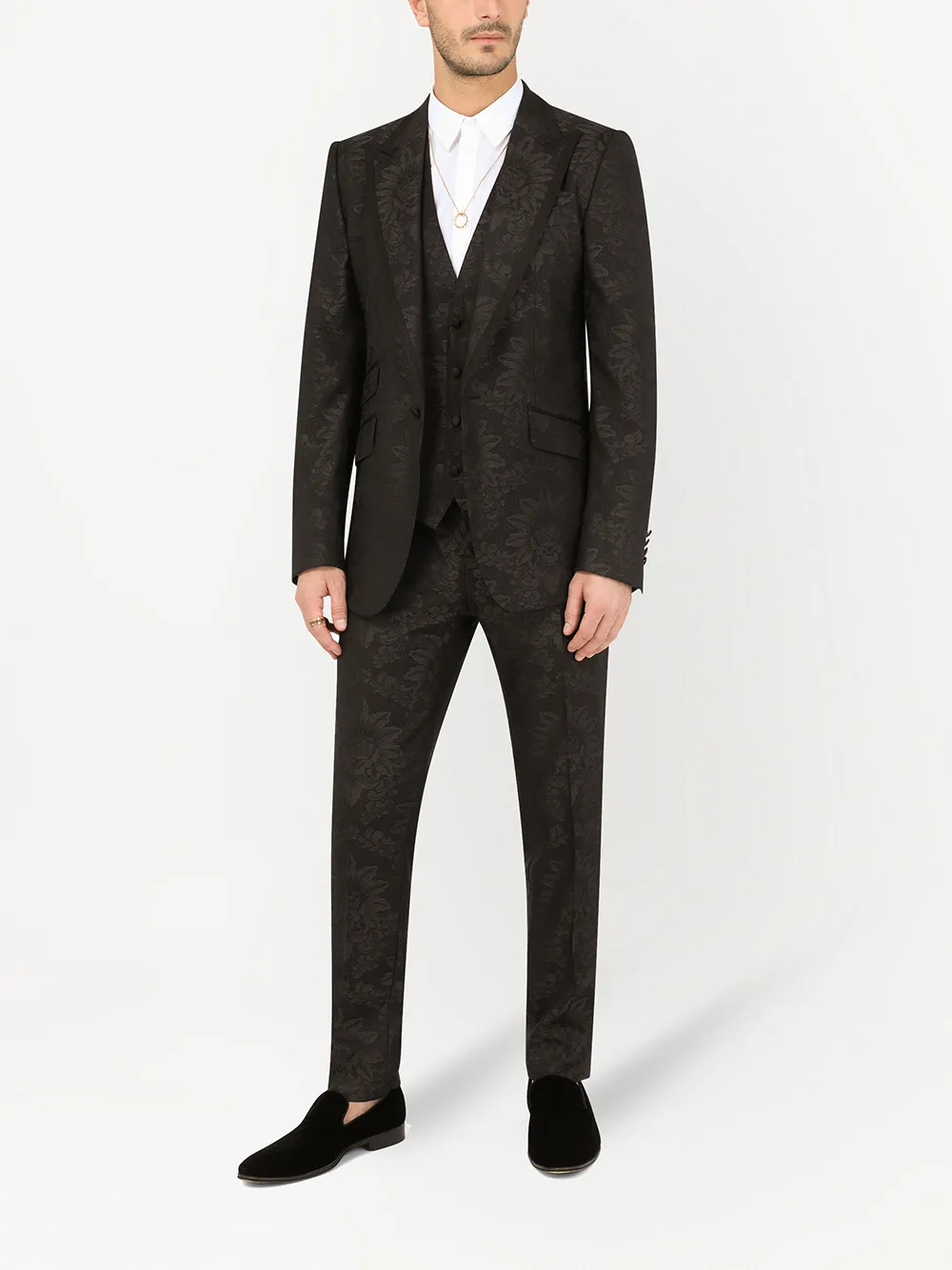 Dolce & Gabbana Blazer com abotoamento simples de jacquard | Abotoamento único | Image 2