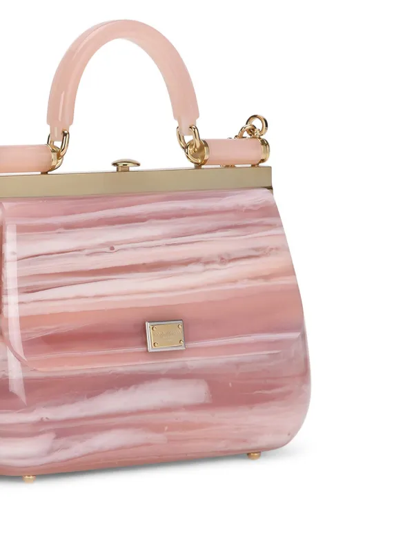 Dolce & Gabbana Sicily Box Bag | Pink | FARFETCH