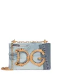 Dolce & Gabbana DG Girls patchwork-denim crossbody bag - Blue