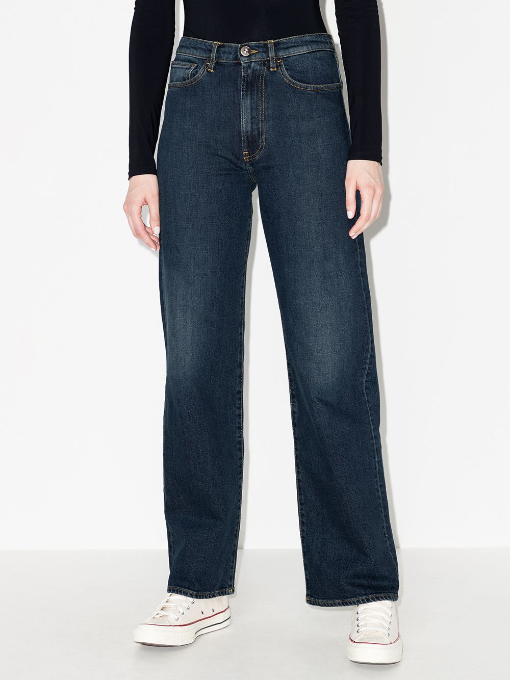 Shop 3x1 Kate High-waist Jeans In Blue