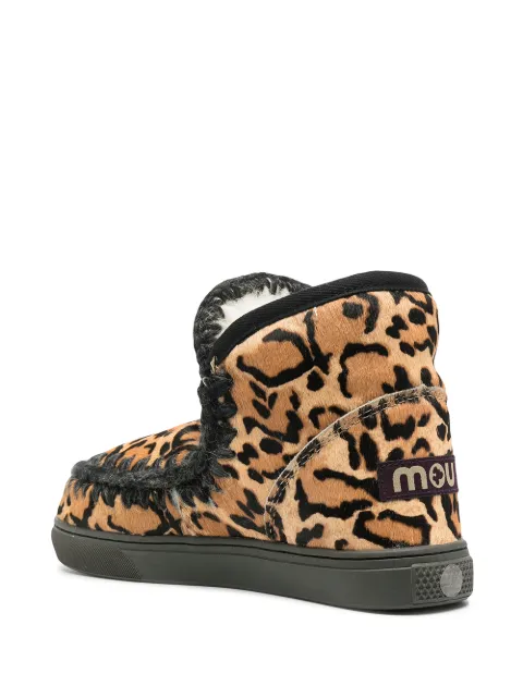 mou leopard print boots