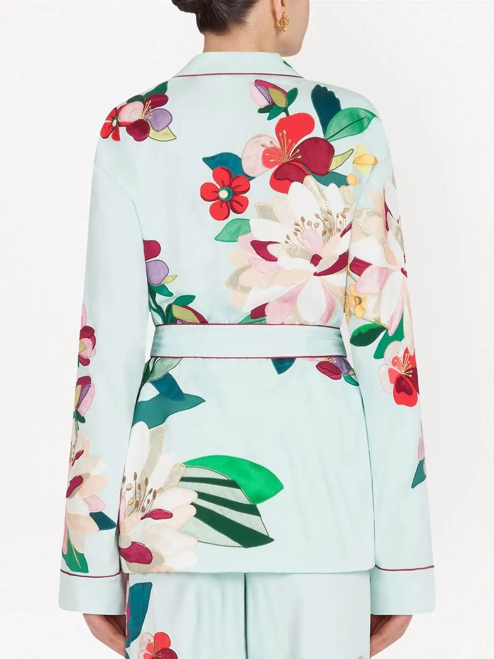 Dolce & Gabbana Top met bloemenprint Blauw