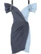Image 1 of Dolce & Gabbana two-tone denim dress