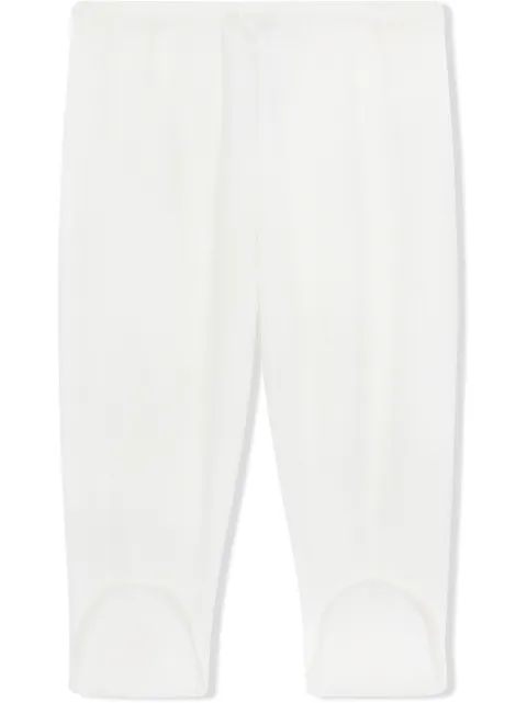 Dolce & Gabbana Kids embroidered-feet chenille trousers