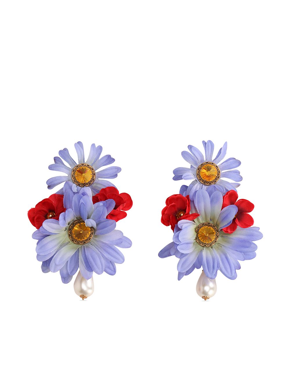 фото Dolce & gabbana серьги-клипсы в виде цветов