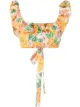 Image 1 of Zimmermann Poppy floral print crop top