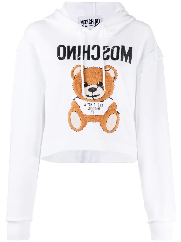 moschino hoodie bear