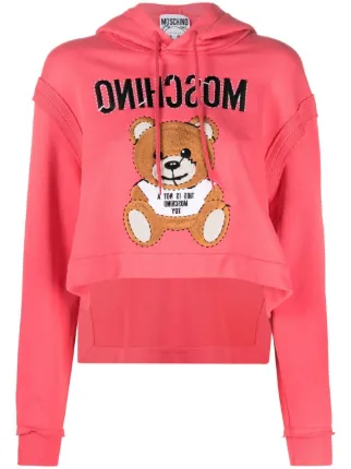 moschino moletom com capuz pink